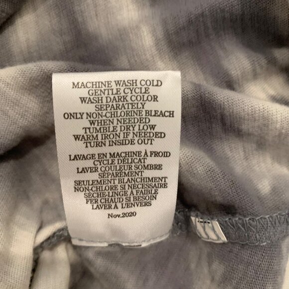 Z SUPPLY REVERIE SPIRAL Grey Charcoal Tie Dye Midi Dress S - Picture 12 of 13